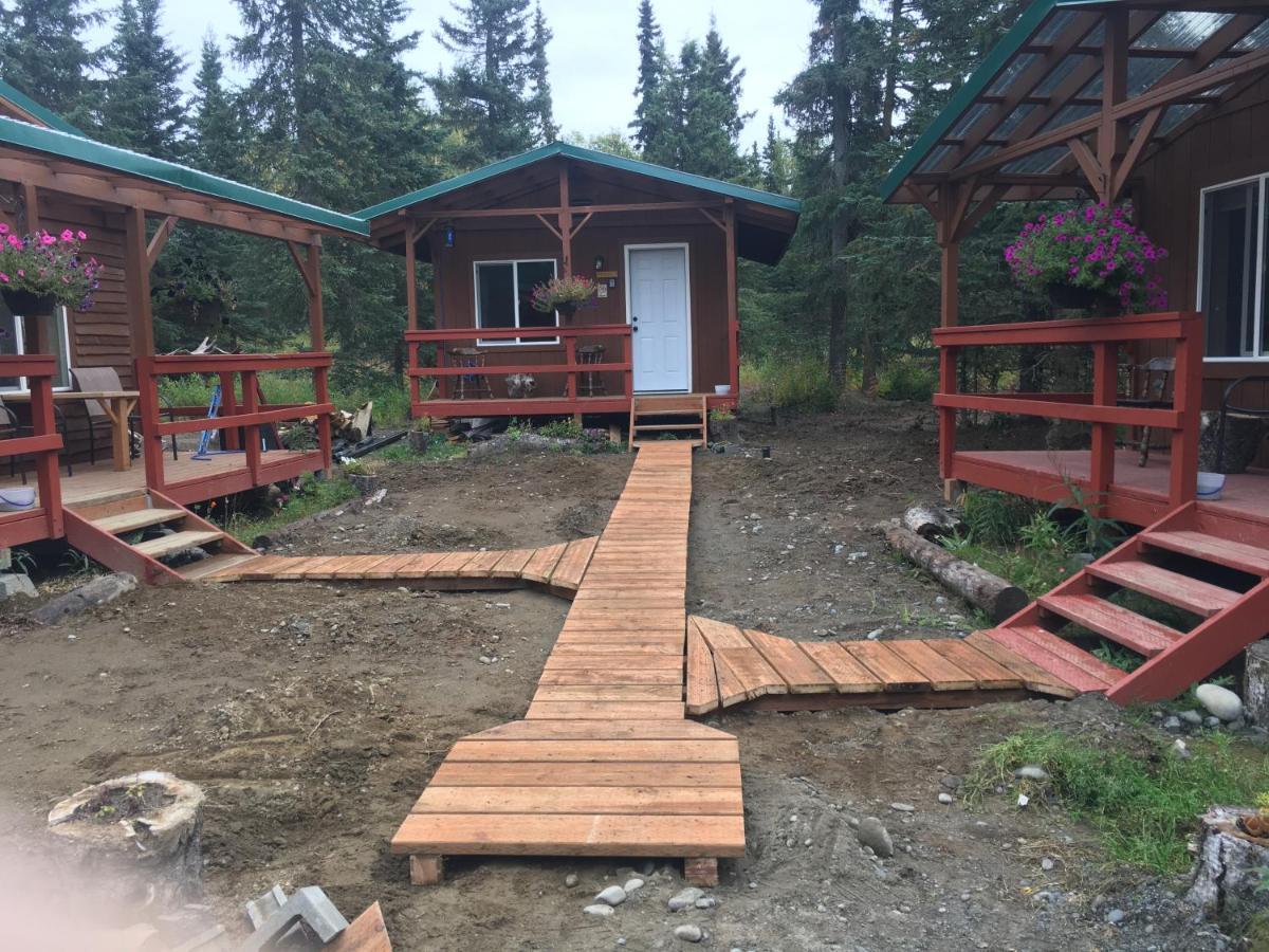 Whispering Woods Ak Cabins Kasilof Bagian luar foto