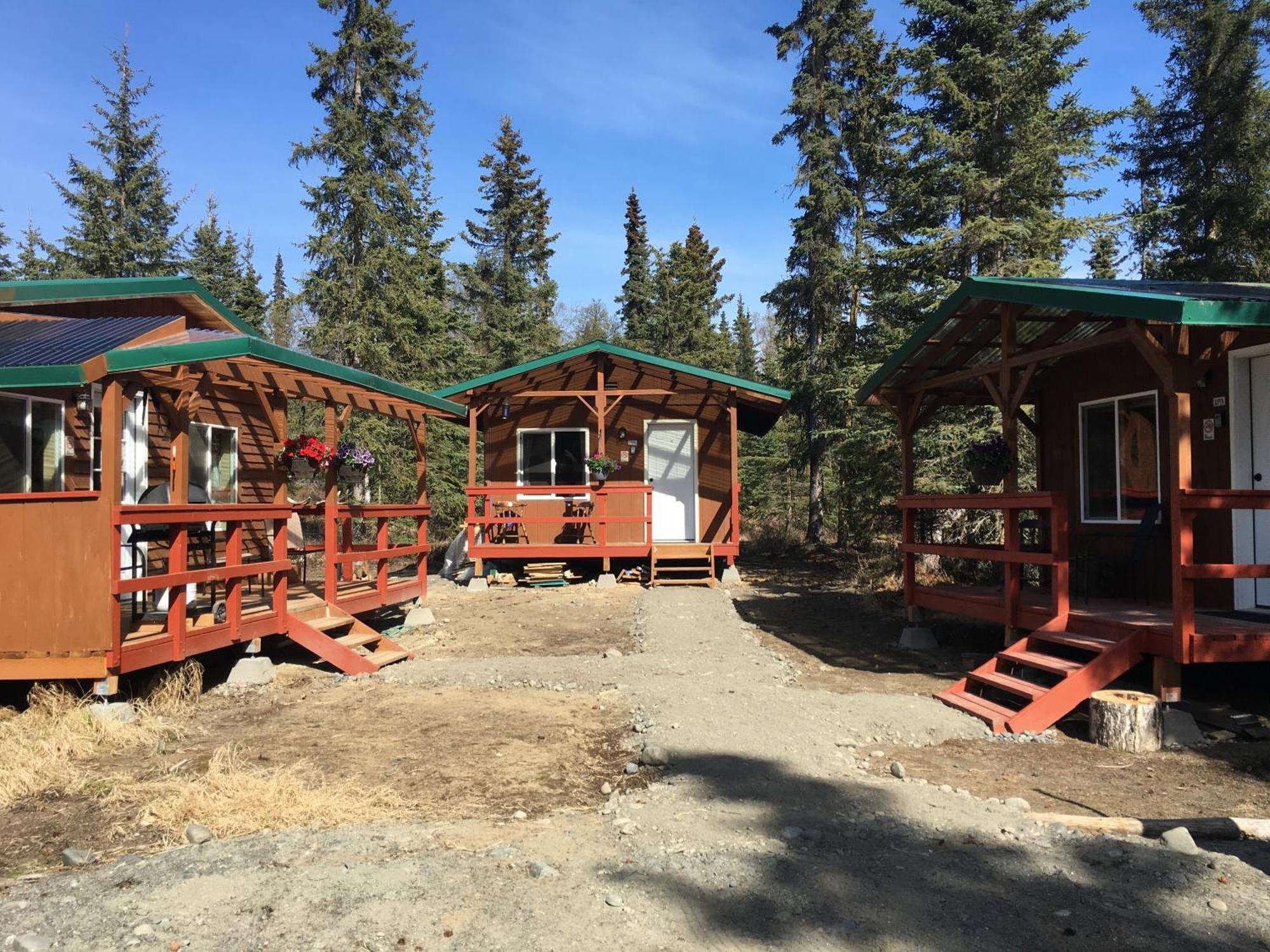 Whispering Woods Ak Cabins Kasilof Bagian luar foto